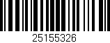 Código de barras (EAN, GTIN, SKU, ISBN): '25155326'