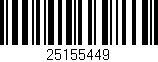 Código de barras (EAN, GTIN, SKU, ISBN): '25155449'