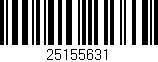 Código de barras (EAN, GTIN, SKU, ISBN): '25155631'