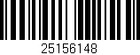 Código de barras (EAN, GTIN, SKU, ISBN): '25156148'