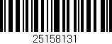 Código de barras (EAN, GTIN, SKU, ISBN): '25158131'