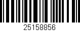 Código de barras (EAN, GTIN, SKU, ISBN): '25158856'