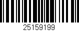 Código de barras (EAN, GTIN, SKU, ISBN): '25159199'