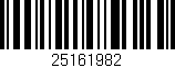 Código de barras (EAN, GTIN, SKU, ISBN): '25161982'