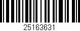 Código de barras (EAN, GTIN, SKU, ISBN): '25163631'