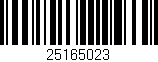 Código de barras (EAN, GTIN, SKU, ISBN): '25165023'