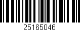 Código de barras (EAN, GTIN, SKU, ISBN): '25165046'