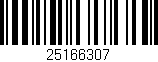 Código de barras (EAN, GTIN, SKU, ISBN): '25166307'