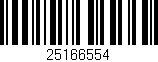 Código de barras (EAN, GTIN, SKU, ISBN): '25166554'