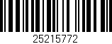 Código de barras (EAN, GTIN, SKU, ISBN): '25215772'