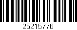 Código de barras (EAN, GTIN, SKU, ISBN): '25215776'