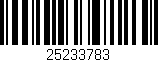 Código de barras (EAN, GTIN, SKU, ISBN): '25233783'