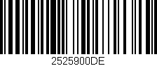 Código de barras (EAN, GTIN, SKU, ISBN): '2525900DE'