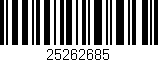 Código de barras (EAN, GTIN, SKU, ISBN): '25262685'
