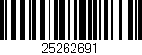 Código de barras (EAN, GTIN, SKU, ISBN): '25262691'