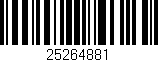Código de barras (EAN, GTIN, SKU, ISBN): '25264881'