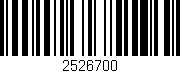 Código de barras (EAN, GTIN, SKU, ISBN): '2526700'