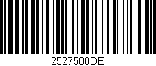 Código de barras (EAN, GTIN, SKU, ISBN): '2527500DE'
