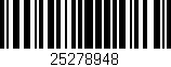Código de barras (EAN, GTIN, SKU, ISBN): '25278948'