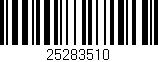 Código de barras (EAN, GTIN, SKU, ISBN): '25283510'