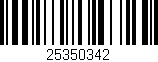 Código de barras (EAN, GTIN, SKU, ISBN): '25350342'