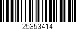 Código de barras (EAN, GTIN, SKU, ISBN): '25353414'