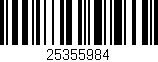 Código de barras (EAN, GTIN, SKU, ISBN): '25355984'