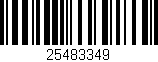 Código de barras (EAN, GTIN, SKU, ISBN): '25483349'