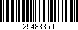 Código de barras (EAN, GTIN, SKU, ISBN): '25483350'