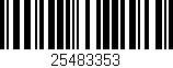 Código de barras (EAN, GTIN, SKU, ISBN): '25483353'