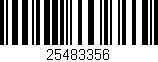 Código de barras (EAN, GTIN, SKU, ISBN): '25483356'