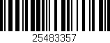 Código de barras (EAN, GTIN, SKU, ISBN): '25483357'