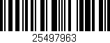 Código de barras (EAN, GTIN, SKU, ISBN): '25497963'