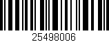 Código de barras (EAN, GTIN, SKU, ISBN): '25498006'