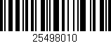 Código de barras (EAN, GTIN, SKU, ISBN): '25498010'