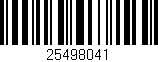 Código de barras (EAN, GTIN, SKU, ISBN): '25498041'