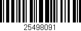 Código de barras (EAN, GTIN, SKU, ISBN): '25498091'