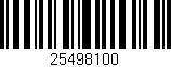 Código de barras (EAN, GTIN, SKU, ISBN): '25498100'