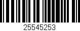 Código de barras (EAN, GTIN, SKU, ISBN): '25545253'