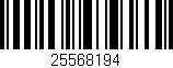 Código de barras (EAN, GTIN, SKU, ISBN): '25568194'