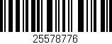 Código de barras (EAN, GTIN, SKU, ISBN): '25578776'