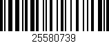 Código de barras (EAN, GTIN, SKU, ISBN): '25580739'