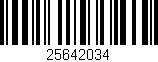 Código de barras (EAN, GTIN, SKU, ISBN): '25642034'