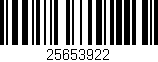 Código de barras (EAN, GTIN, SKU, ISBN): '25653922'