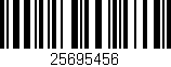 Código de barras (EAN, GTIN, SKU, ISBN): '25695456'