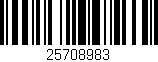 Código de barras (EAN, GTIN, SKU, ISBN): '25708983'