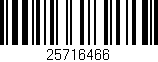 Código de barras (EAN, GTIN, SKU, ISBN): '25716466'