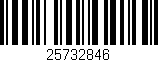 Código de barras (EAN, GTIN, SKU, ISBN): '25732846'