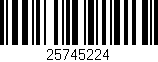 Código de barras (EAN, GTIN, SKU, ISBN): '25745224'