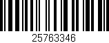 Código de barras (EAN, GTIN, SKU, ISBN): '25763346'